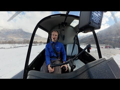 First Solo flight in a Helicopter - Robinson R22
