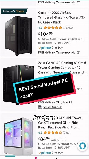 Best Budget PC Case for Micro ATX Motherboard