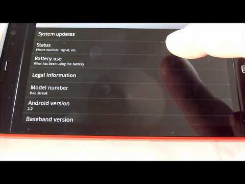 Dell Streak - phone drain details
