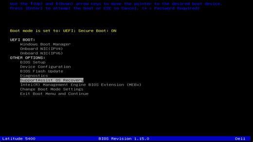 Repair and Restore your Computer Using SupportAssist OS Recovery