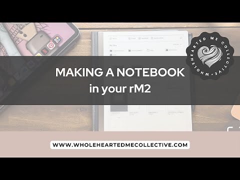 reMarkable 2 | Create a NOTEBOOK in your rM2