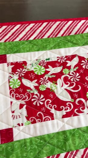Quilted Christmas Table Runner: Holiday Decor, Winter Design - Etsy