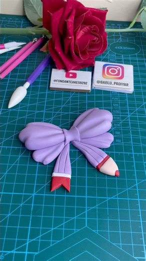 How To make Fondant Different Style Bow | Fondant Bow Tutorial