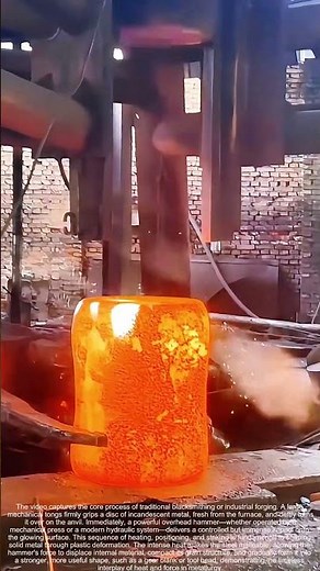 Forging Under Fire: The Hammer's Dance with Molten Metal