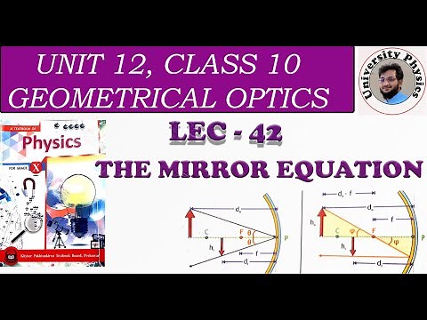 The mirror equation | Mirror formula | convention of mirror equation and magnification