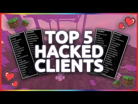 Top 5 Hacked Clients For Minecraft 1.12.2 | The Best Hack / Hacked Client For 2B2T.org & Crystal PVP