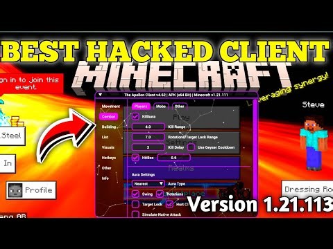 Apollon Client For Minecraft pocket edition 1.21.114 Latest Version Best Hacked client 🔥