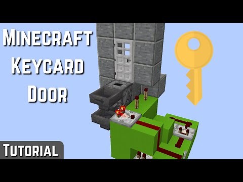 How to Build an EASY Keycard Door in Minecraft 1.19