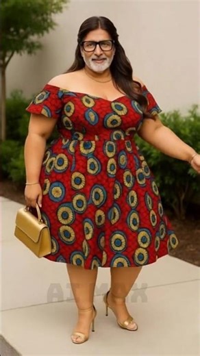 laal dress ke sath amitabh Bachchan Ai video 😁#shorts