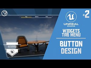 Unreal Engine 5 Tutorial - Widgets: Tab Menu Part 2: Button Design