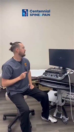 Centennial Spine and Pain on Instagram: "Andrew, one of our PAs, walks us through the EMG machine and how it helps evaluate nerve and muscle function. By measuring how signals move through the body, EMG testing can pinpoint nerve irritation or weakness that may be causing pain. This insight helps us build more targeted treatment plans and support better patient outcomes. 📞 702-884-4444"