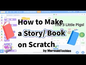 Scratch Tutorial: How To Make a Story in Scratch || Plus Digital Art Tutorial