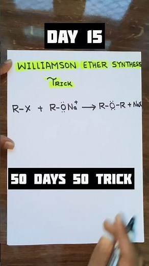 Trick | Williamson ether synthesis | Class 12 | Reaction | Elimination vs Substitution | Mechanism