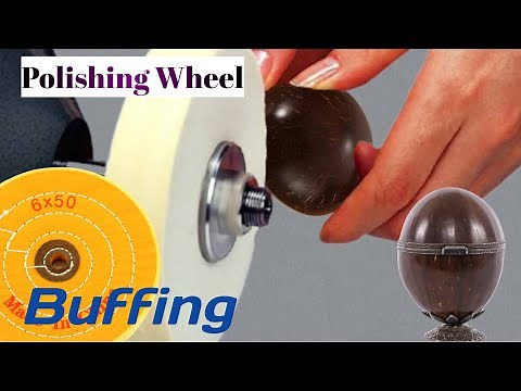 Best way to polishing coconut shell /Buffing tools /Polishing tools / Coconut shell polishing tools