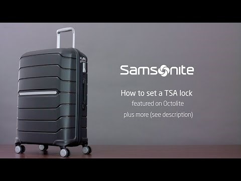 Samsonite Octolite - How to set the TSA lock code