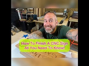 How to Make and Finish a CNC Carved Sign - the process and execution!