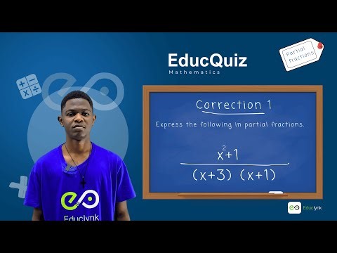 Mathematics - Solution of Exercise 1: Partial Fractions