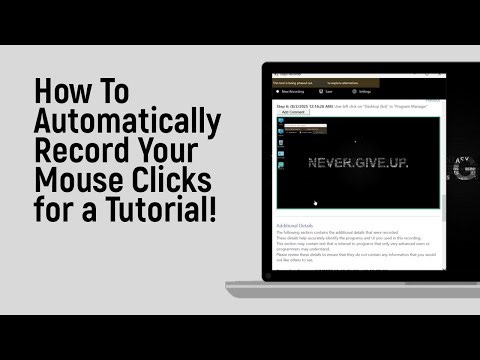 How to Automatically Record Your Mouse Clicks for a Tutorial [easy]