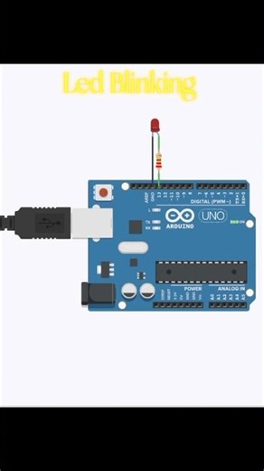 Arduino Beginner Tutorials Ep-1 Led Blink #shorts #electronics #arduino #ledblinking