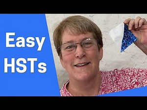 Two easy ways to make half square triangles - quilting for beginners