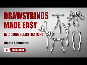 How to Draw Easy, Editable Drawstrings in Adobe Illustrator – Fashion Flats Tutorial🔗 Watch it here