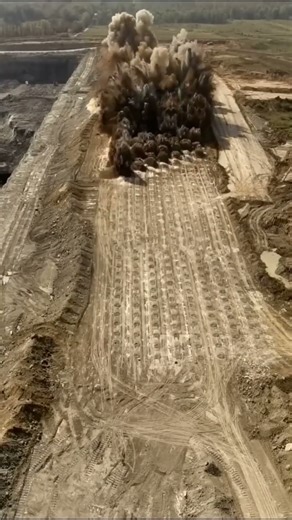 Precision Blasting Masterclass #fireinthehole #demolition #blasting #satisfying #oddlysatisfying