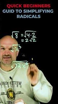 Quick Beginners Guid To Simplifying Radicals
