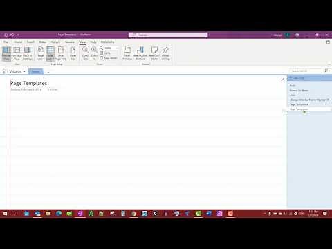 How to Create Page Templates in OneNote