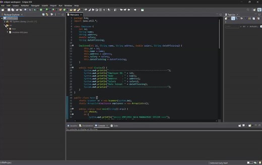 🚀 Project Update: Employee Data Management System (Java) 💻I recently developed a console-based Employee Data Management System using Java in Eclipse IDE.This project focuses on simplifying HR… | Karthikeyan D