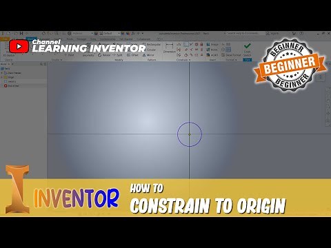 Inventor How To Constrain To Origin