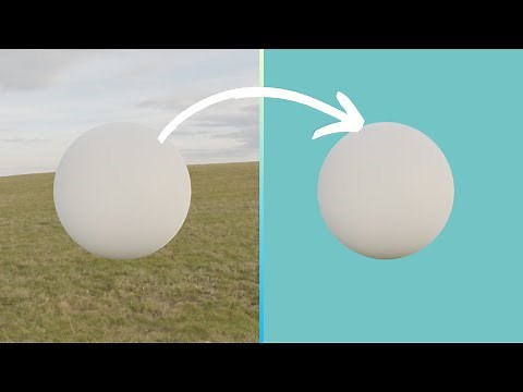 2 ways to remove the HDRI from the background in blender