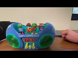 Demonstrating the 2001 Leapfrog leap’s learning band