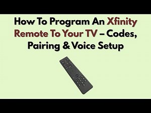 How To Program An Xfinity Remote To Your TV (2025) – Codes, Pairing & Voice Setup