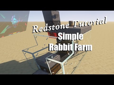 Simple Rabbit Farm | Minecraft Tutorial | Great for Rabbit Feet and Even Leather