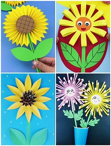 78K views · 1.3K reactions | Colorful Paper Flower Craft Tutorial for Kids and Beginners | Kidpid | Facebook