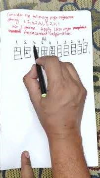 LRU Page Replacement Algorithm in Operating System | Least Recently Used with Solved Example