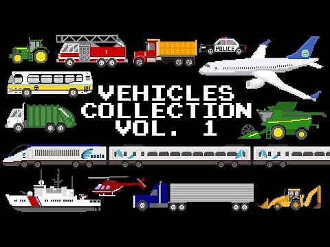 Vehicles Collection Volume 1 - Cars, Trucks, Planes, Boats, & More! - The Kids' Picture Show