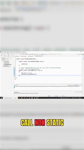 Can Static Call Non-Static? ❌ Java Interview Question #java