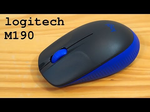Logitech M190 wireless mouse • Unboxing, overview and installation