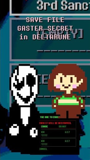 SAVE FILE GASTER DELTARUNE SECRET? #deltarune #undertale #tobyfox #gaster #save #indiegame #indie