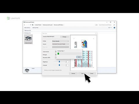 Lexmark—Scanning to a computer using the Windows Fax and Scan utility