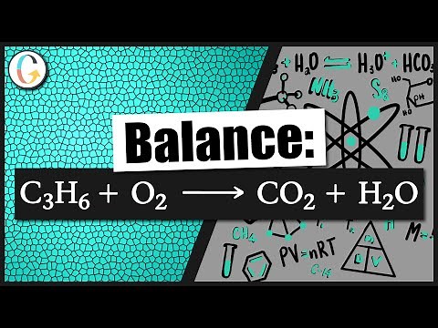 How to balance C3H6(g) + O2(g) → CO2(g) + H2O(g)