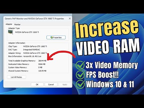 How to Increase VRAM on Windows 10 & 11 (Integrated Graphics Only)