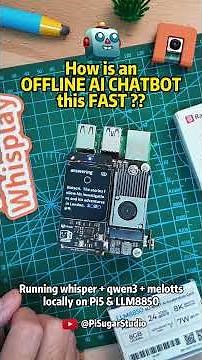 Offline AI chatbot. No internet. Just SPEED. ⚡️ #aichatbot #diytech #raspberrypi #offlineai #techtok
