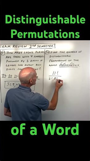 Distinguishable Permutations of Letters in a Given Word