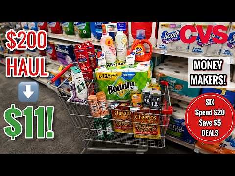 CVS Free & Cheap Coupon Deals & Haul | 6/21 - 7/4 | $200 WORTH FOR $11! 🔥| Learn CVS Couponing