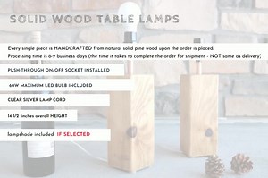 Rustic Wooden Table Lamp: Reclaimed Wood Beam Table Lamp Handcrafted Side Table Lamp Father's Day Gift Farmhouse Rustic Decor Gift for Him - Etsy