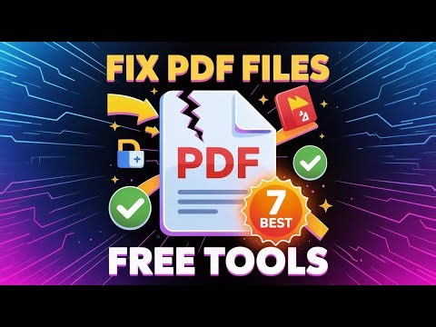 Fix Damaged PDF File Online FREE - 7 Best Repair Tools