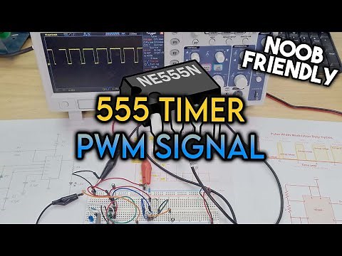 Generate A PWM Signal using 555 Timer IC & A Potentiometer