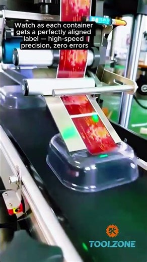 Precision Servo Labeling Machine for Industrial Packaging Lines #manufacturing